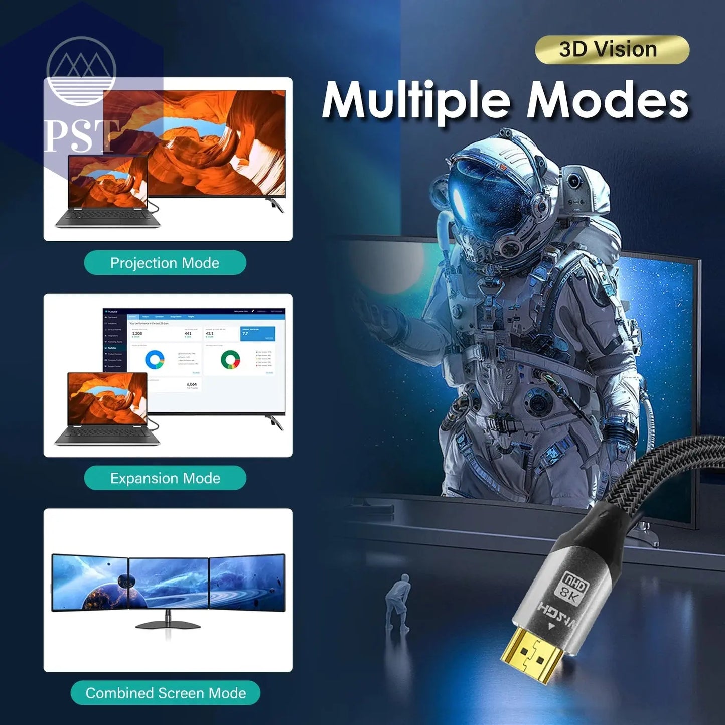 8K @ 60Hz HDMI-Kompatibel Kabel 2,1 Kabel 48Gbps Optische Faser für PS5 PS4 HD TV box Projektor Audio Video HD Kabel lange 8M 10M PST PS Tradings