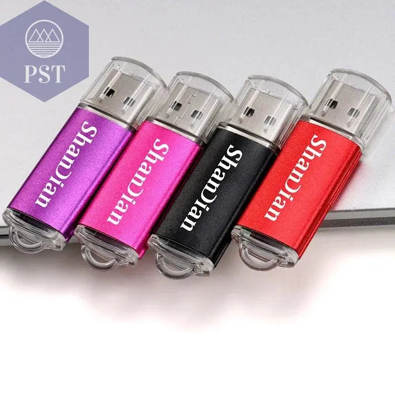 New Portable USB Flash Drives Free Custom Logo Metal Pen Drive With Key Chain Memory Stick 64GB/32GB/16GB/8GB/4GB Pendrive U Di - PST PS Tradings