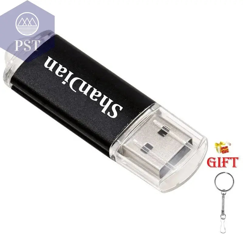 New Portable USB Flash Drives Free Custom Logo Metal Pen Drive With Key Chain Memory Stick 64GB/32GB/16GB/8GB/4GB Pendrive U Di - PST PS Tradings