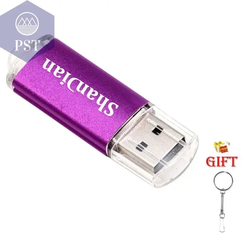 New Portable USB Flash Drives Free Custom Logo Metal Pen Drive With Key Chain Memory Stick 64GB/32GB/16GB/8GB/4GB Pendrive U Di - PST PS Tradings