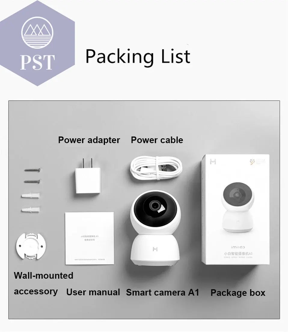 Original Smart Camera 2K 1296P HD 360 Angle WiFi Night Vision Webcam Video IP Camera Baby Security Monitor for Xiaomi Mihome APP PST PS Tradings