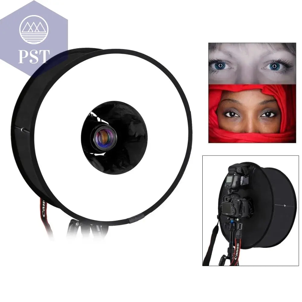 PULUZ 45cm Ring Softbox Speedlight Round Style Flash Light Photography Shoot Soft box Foldable Soft Flash Light Diffuser PST PS Tradings