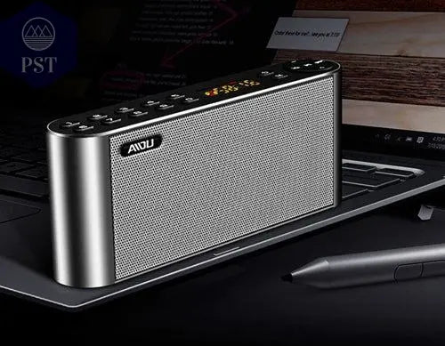 Portable Wireless HiFi Bluetooth Speaker with Microphone Nearest-Warehouse-Grey PST PS Tradings