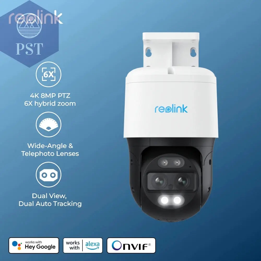 Reolink 4K Dual-Lens PTZ Kamera - Auto Tracking PST PS Tradings Smart Cam PST PS Tradings PST PS Tradings Reolink 4K Dual-Lens PTZ Kamera - Auto Tracking Smart Cam