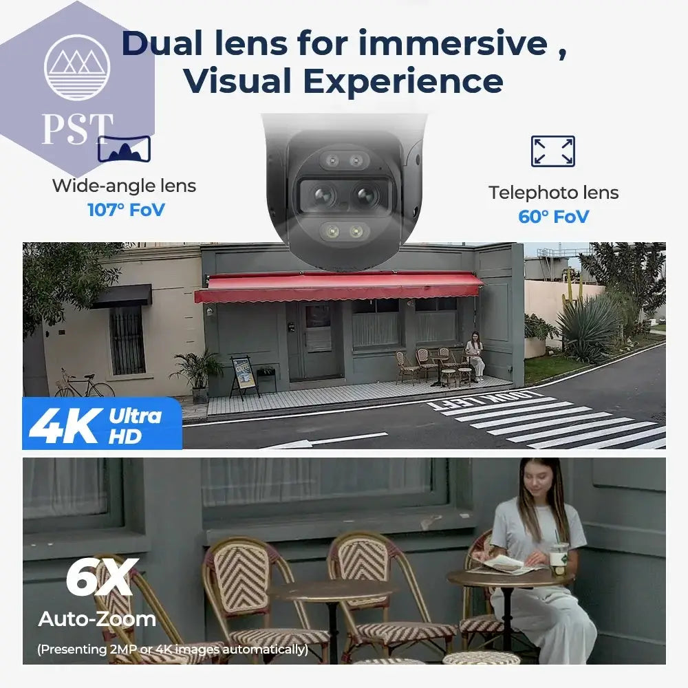 Reolink 4K Dual-Lens PTZ Kamera - Auto Tracking PST PS Tradings Smart Cam PST PS Tradings PST PS Tradings Reolink 4K Dual-Lens PTZ Kamera - Auto Tracking Smart Cam