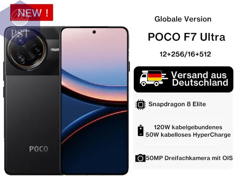 Xiaomi POCO F7 Ultra Smartphone 5G Snapdragon 8 Elite AMOLED Display 50MP Triple Kamera 5300Mah 120W Hypercharge Global Version Mobile Telefon PST PS Tradings PST PS Tradings PST PS Tradings