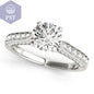 14k White Gold Round Cathedral Diamond Engagement Ring (1 1/2 cttw) PST PS Tradings Diamantring PST PS Tradings 7.5inches PST PS Tradings