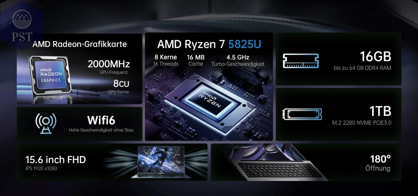 16 Zoll Laptop ACEMAGIC ‎LX15 PRO Ryzen 7 PST PS Tradings Laptop Laptop 16 Zoll Laptop ACEMAGIC ‎LX15 PRO Ryzen 7