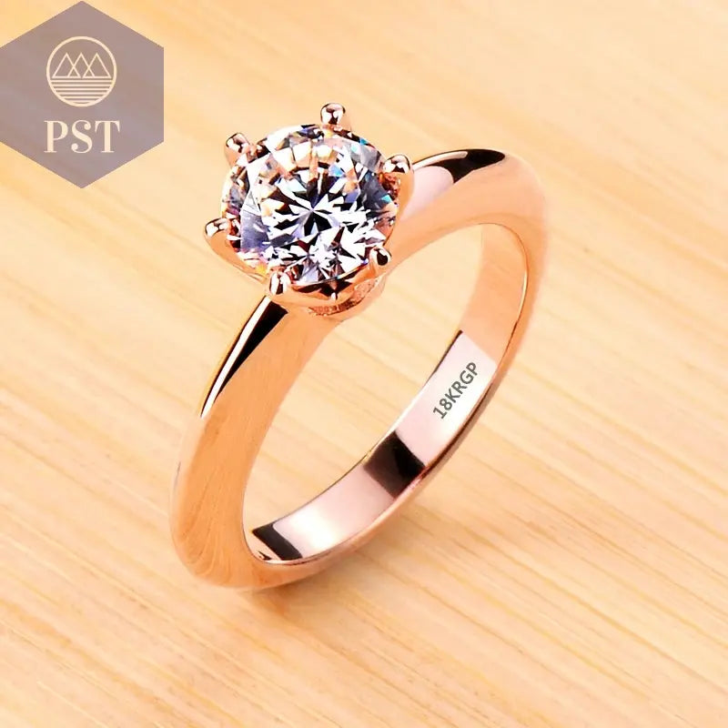 18K White Gold Zirconia Ring PST PS Tradings  PST PS Tradings 9-R170 PST PS Tradings 18K White Gold Zirconia Ring