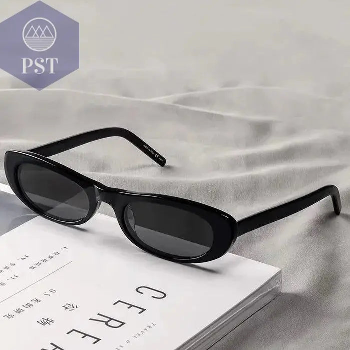 2024 New Retro Oval Frame Sunglasses Personalized Small Frame Trend Versatile Street Shooting Sun Glasses Female - PST PS Tradings