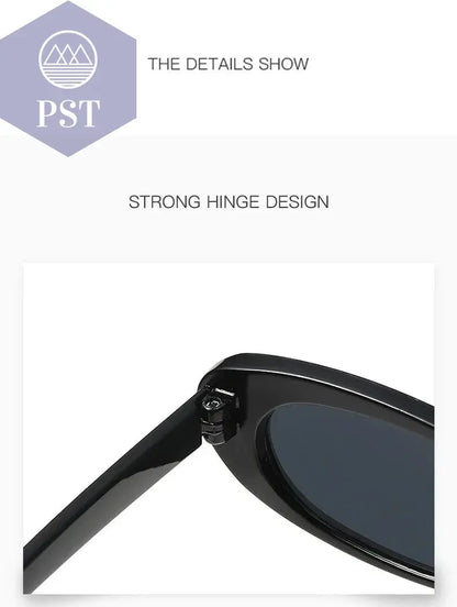 2024 New Retro Oval Frame Sunglasses Personalized Small Frame Trend Versatile Street Shooting Sun Glasses Female - PST PS Tradings