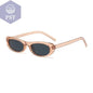 2024 New Retro Oval Frame Sunglasses Personalized Small Frame Trend Versatile Street Shooting Sun Glasses Female - PST PS Tradings