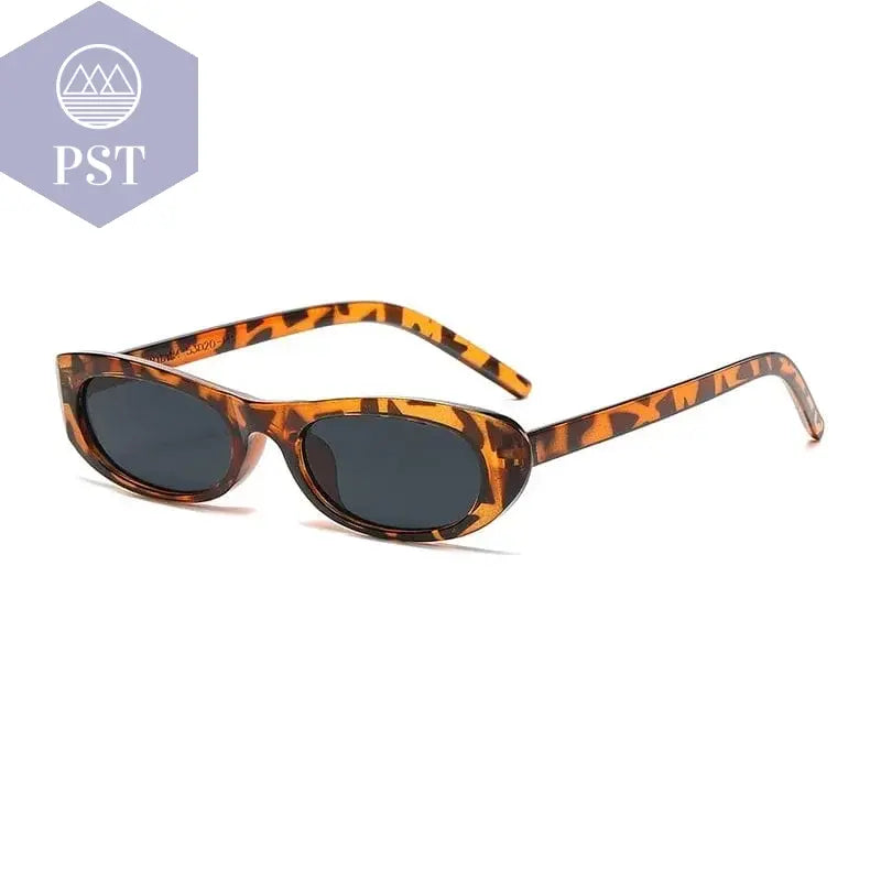 2024 New Retro Oval Frame Sunglasses Personalized Small Frame Trend Versatile Street Shooting Sun Glasses Female - PST PS Tradings