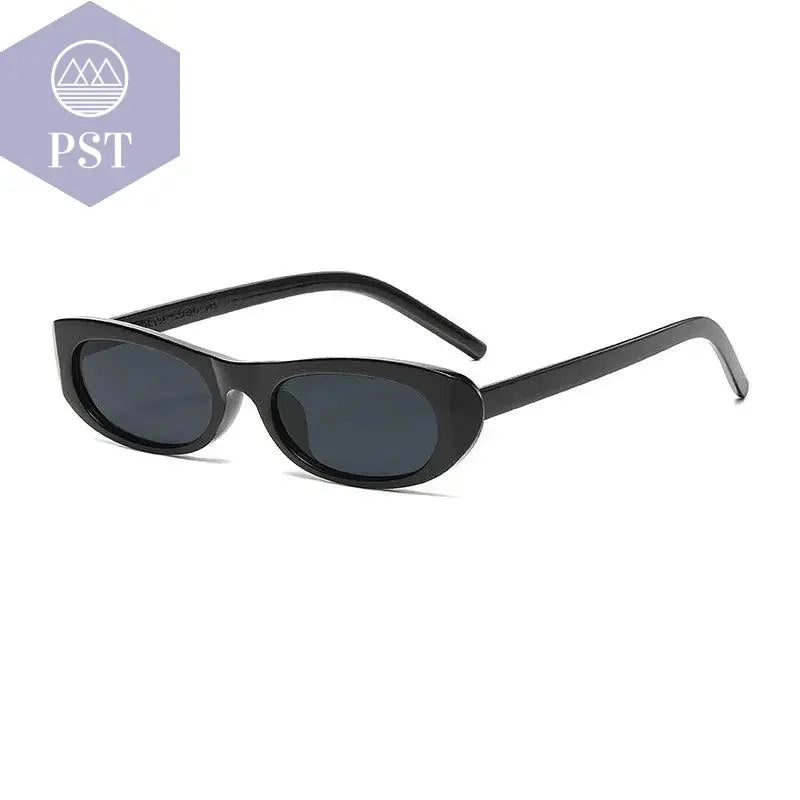 2024 New Retro Oval Frame Sunglasses Personalized Small Frame Trend Versatile Street Shooting Sun Glasses Female - PST PS Tradings
