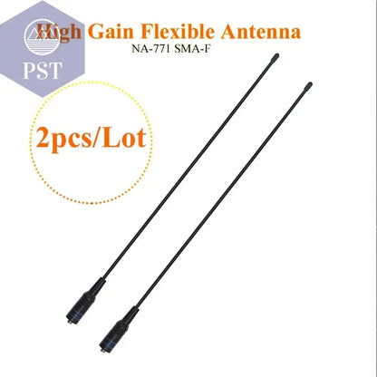 2PCS NAGOYA NA-771 SMA Female SMA-F Dual Wide Band Flexible Antenna VHF/UHF 144/430MHz Two Way Radio  BAOFENG UV-5R BF-888S - PST PS Tradings  PST PS Tradings