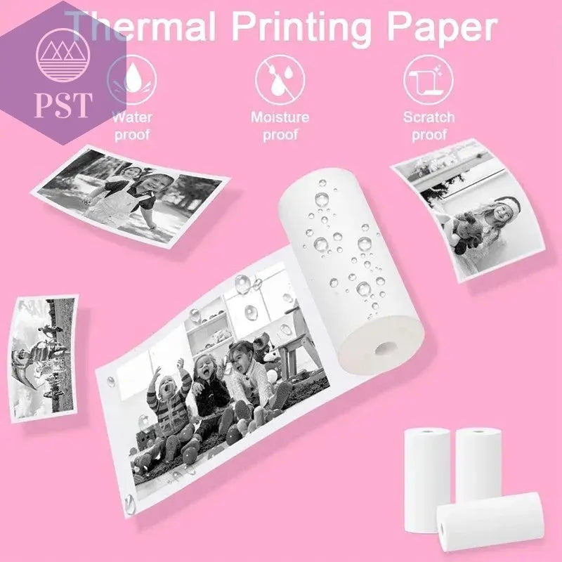 5/10/15/20 57*25mm Thermal Paper White Children Camera Instant Print Kids Camera Printing Paper Replacement Accessories Parts - PST PS Tradings