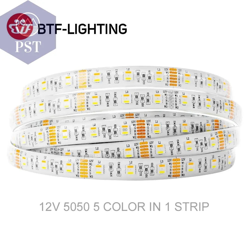 5m 5050 RGBW Led Lights 4pin RGB Led Strip 5pin 4in1 RGBWW RGBCW Led Strip Light 6pin 5in1 RGBCCT Light Strip 12V 24V Waterproof       PST PS Tradings