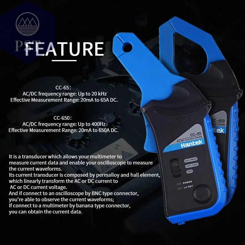 AC/DC-Stromzangenmessgerät Hantek Oszilloskope CC65 CC650 AC/DC 20 kHz 400 Hz Bandbreite 1 mV/10 mA 65 A/650 A mit BNC-Stecker  Tools - Hand Tools - Industrial Tweezers     PST PS Tradings