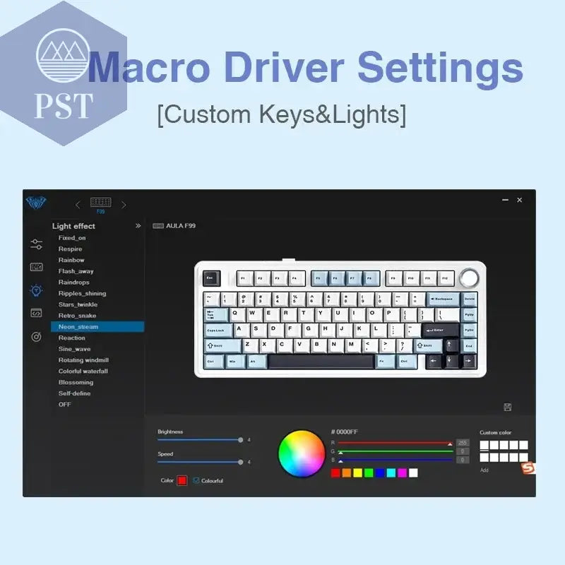 AULA F75 Gaming Tastatur - RGB, kabellos & kabelgebunden PST PS Tradings   AULA F75 Gaming Tastatur - RGB, kabellos & kabelgebunden