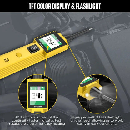 AUTOOL BT260 Car Electrical Circuit Tester Power Probe Automotive Scanner Auto LED Display Voltage Digital Diagnostic Tool pb100 - PST PS Tradings