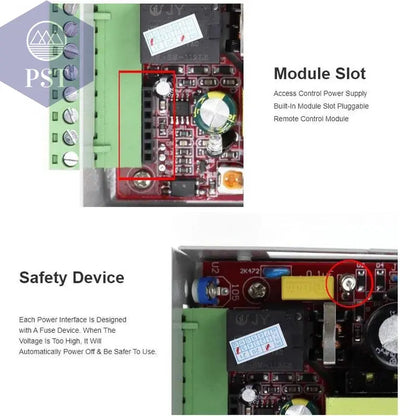 Access Control Power Supplier Transformer DC 12V 3A Door system Switch AC 110~240V Delay time max 15s High Quality Control - PST PS Tradings