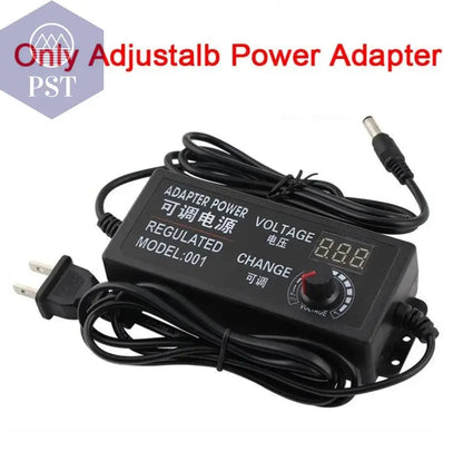 Adjustable Power Supply Adapter AC To DC 3V 12V 3V 24V 9V 24V Universal Adapter with Display Screen Voltage Regulated Hoverboard - PST PS Tradings
