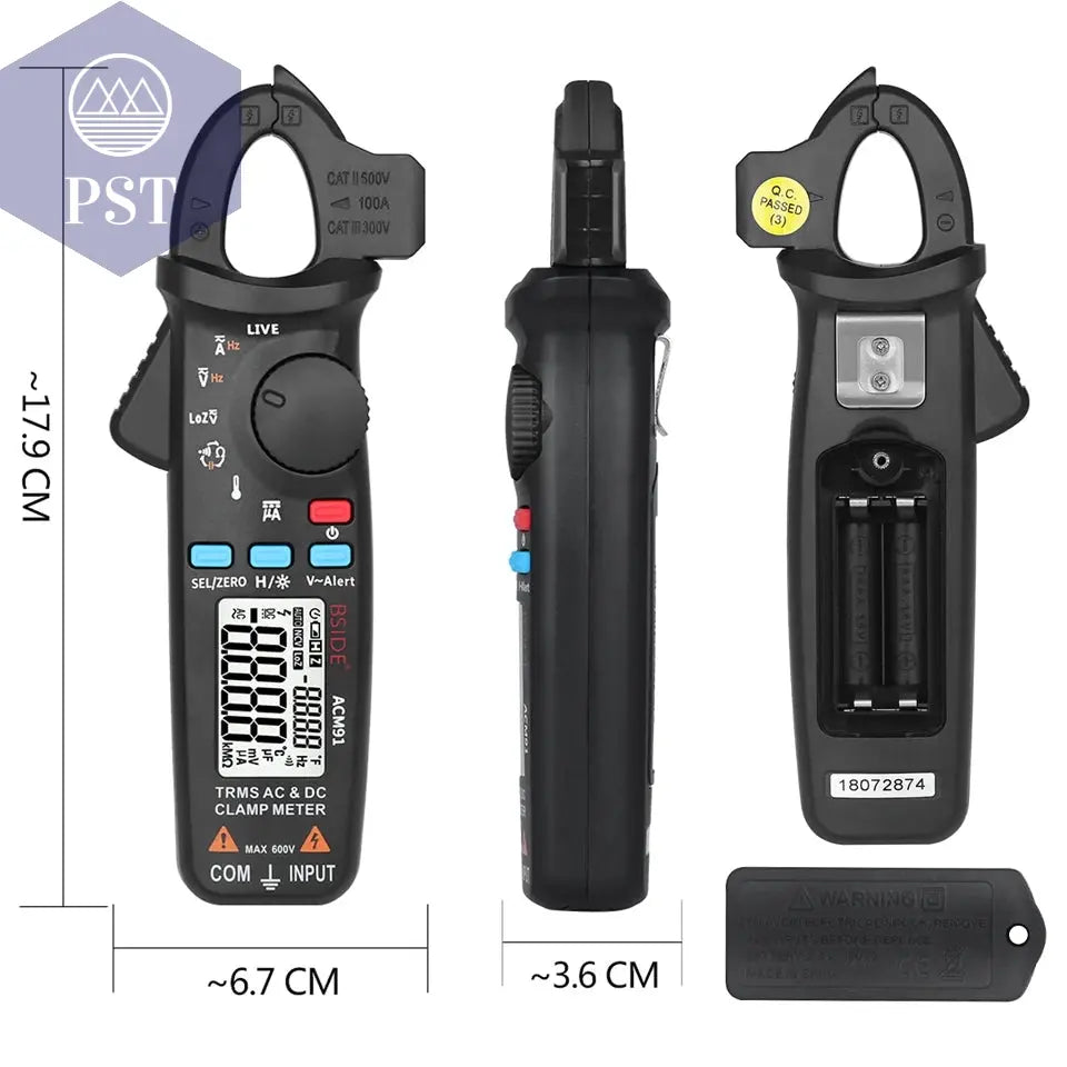 BSIDE Digital Clamp Meter 1mA High-Precision Ammeter Pliers True RMS DC AC Current Car Repair Electrical Temp Tester Multimeter       PST PS Tradings