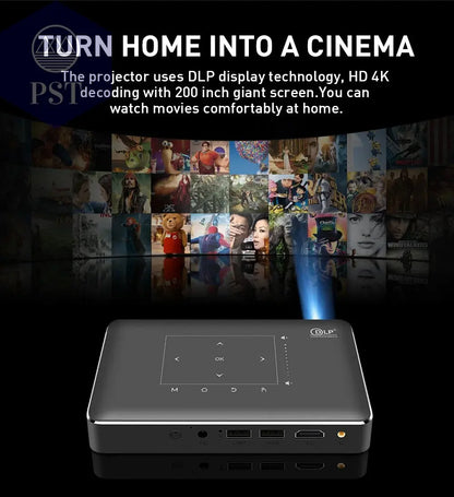 DLP P10 II 4K Portable Projector Amlogic T972 Android PST PS Tradings  