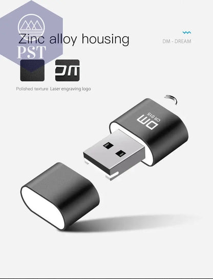 DM CR015 Micro SD Card Reader with innovative TF card slot change the card reader into a usb flash drive for computer or for car       PST PS Tradings