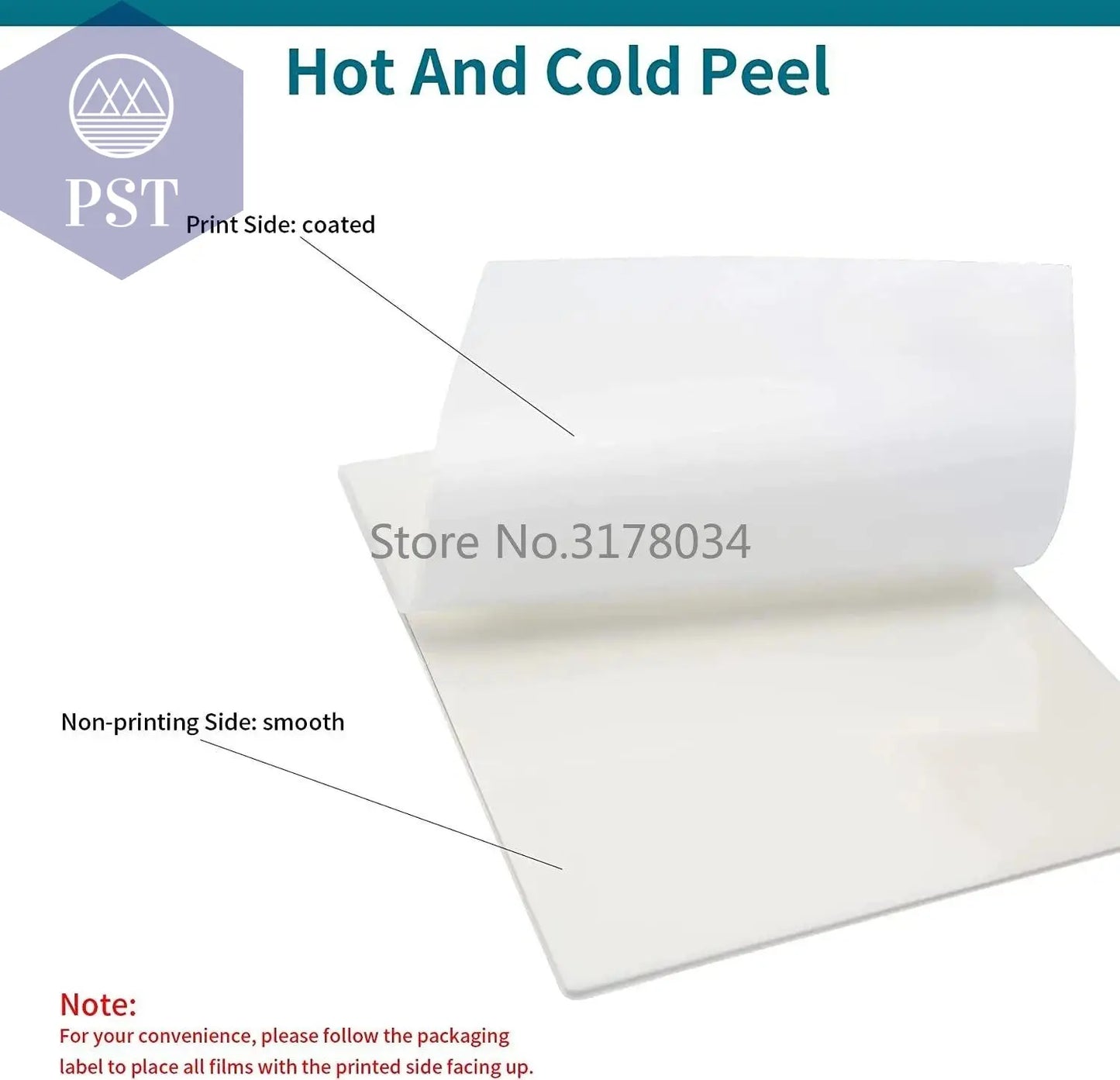 DTF Transfer Film Paper PET Heat Transfer Paper A4 Double-Sided Glossy Clear Pretreat Film for DTF Epson Inkjet Printer - PST PS Tradings