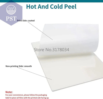 DTF Transfer Film Paper PET Heat Transfer Paper A4 Double-Sided Glossy Clear Pretreat Film for DTF Epson Inkjet Printer - PST PS Tradings