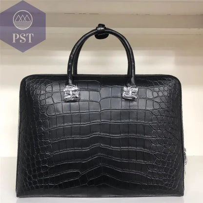 Echtes Krokodilleder Aktentasche mit Verschluss PST PS Tradings  PST PS Tradings  PST PS Tradings Echtes Krokodilleder Aktentasche mit Verschluss