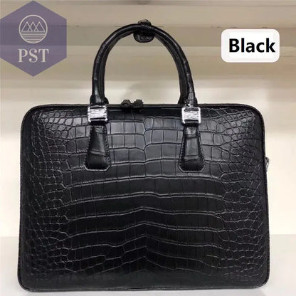 Echtes Krokodilleder Aktentasche mit Verschluss PST PS Tradings  PST PS Tradings  PST PS Tradings Echtes Krokodilleder Aktentasche mit Verschluss