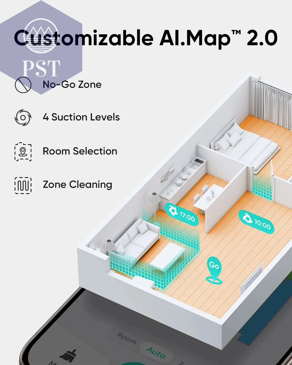 Eufy L60 Saugroboter Mit Wischfunktion Ultra Starke 5000Pa Saugkraft Ipath Laser-Navigation Gründliche Bodenreinigung PST PS Tradings  PST PS Tradings  PST PS Tradings