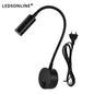 Wand Lampe 3W Home Hotel Loft Nacht Lesen Buch Schwarz Silber Licht Flexiable AUF/OFF Schalter 90-260V Spot LED Lampe       PST PS Tradings