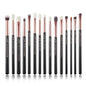 Jessup Makeup Brushes Set 15pcs Make up Brush Tools kit Eye Liner Shader natural-synthetic hair Rose Gold/Black T157 - PST PS Tradings