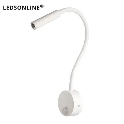 Wand Lampe 3W Home Hotel Loft Nacht Lesen Buch Schwarz Silber Licht Flexiable AUF/OFF Schalter 90-260V Spot LED Lampe       PST PS Tradings
