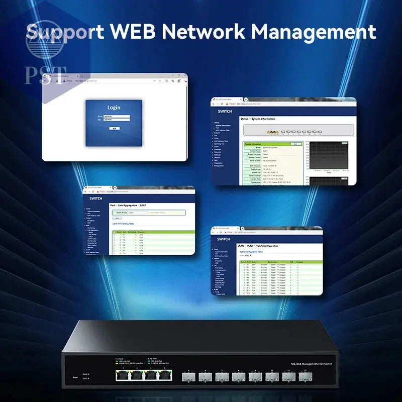 HORACO 12-Port 10G Web Managed Switch PST PS Tradings Switch PST PS Tradings  PST PS Tradings HORACO 12-Port 10G Web Managed Switch Switch