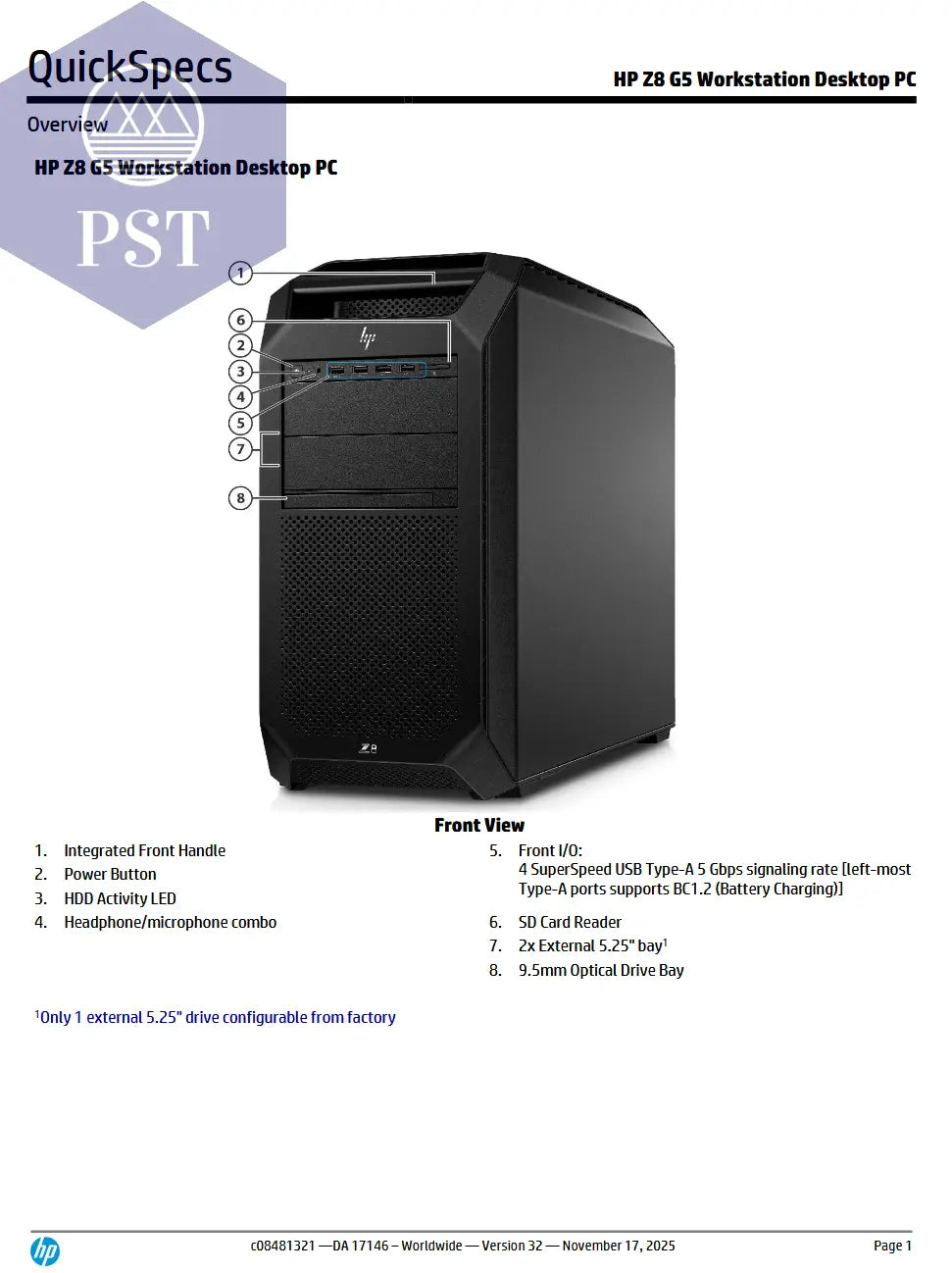 HP Z8 G5 Workstation PST PS Tradings Workstation Workstation HP Z8 G5 Workstation