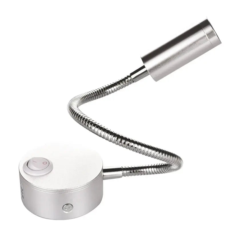 Wand Lampe 3W Home Hotel Loft Nacht Lesen Buch Schwarz Silber Licht Flexiable AUF/OFF Schalter 90-260V Spot LED Lampe       PST PS Tradings