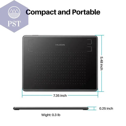 HUION H430P Digital Tablets Micro USB Signature Graphics Drawing Pen Tablet OSU Game Battery-Free Tablet Android Mac Windows       PST PS Tradings