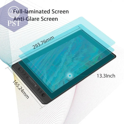 HUION KAMVAS Pro 13 GT-133 Pen Display Digital Graphic Tablet Monitor Battery-Free 8192 levels Pen Drawing Monitor Tilt Function - PST PS Tradings
