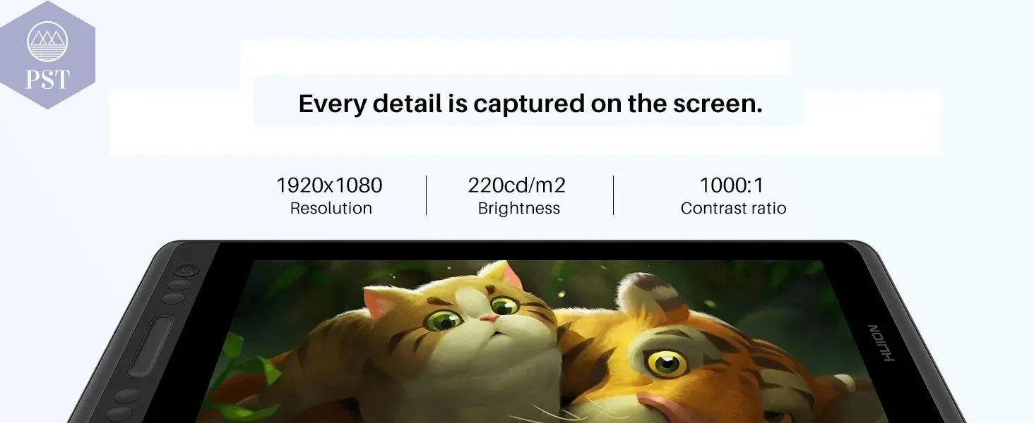 HUION KAMVAS Pro 13 GT-133 Pen Display Digital Graphic Tablet Monitor Battery-Free 8192 levels Pen Drawing Monitor Tilt Function - PST PS Tradings