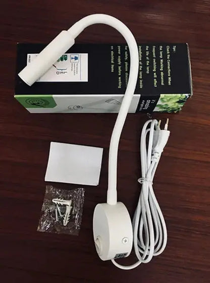 Wand Lampe 3W Home Hotel Loft Nacht Lesen Buch Schwarz Silber Licht Flexiable AUF/OFF Schalter 90-260V Spot LED Lampe       PST PS Tradings