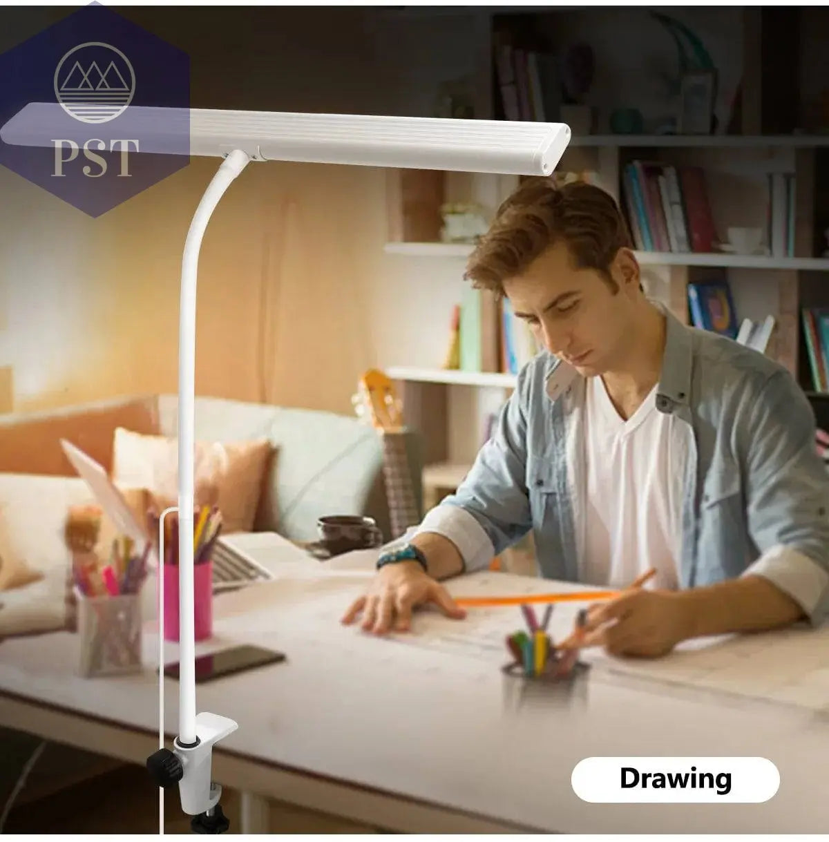 LED Desk Lamp for Office Home, Eye-Caring Desk Light Lamp with Stepless Dimming Adjustable Flexible Gooseneck Adjustable Light - Property & Safety Tradings