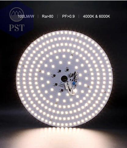 LED Panel Light 10W 18W 25W 40W No Flicker AC 220V 230V for Ceiling Light Source Square Round Panel Light       PST PS Tradings