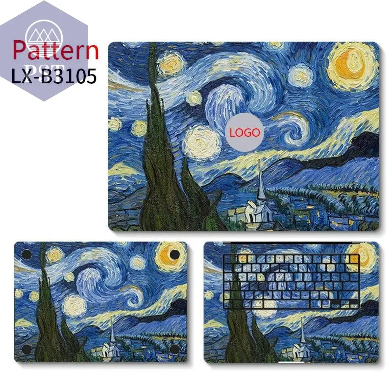 Laptop Primary Color Skins Protective Film For Macbook Pro 13 14 16 M1 M2 Air 13.6 15.3'' 2023 Skin Cover Anti-scratch Protector - PST PS Tradings