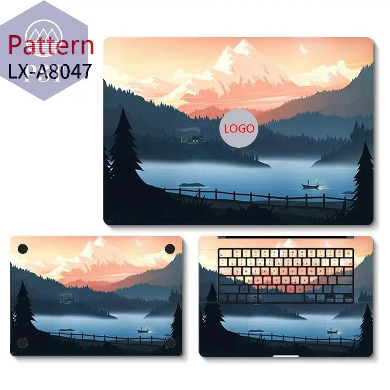 Laptop Primary Color Skins Protective Film For Macbook Pro 13 14 16 M1 M2 Air 13.6 15.3'' 2023 Skin Cover Anti-scratch Protector - PST PS Tradings