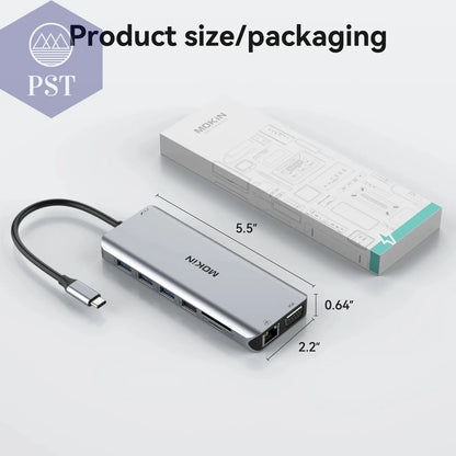 MOKiN 14-in-1 USB C Hub mit HDMI und VGA PST PS Tradings  PST PS Tradings  PST PS Tradings