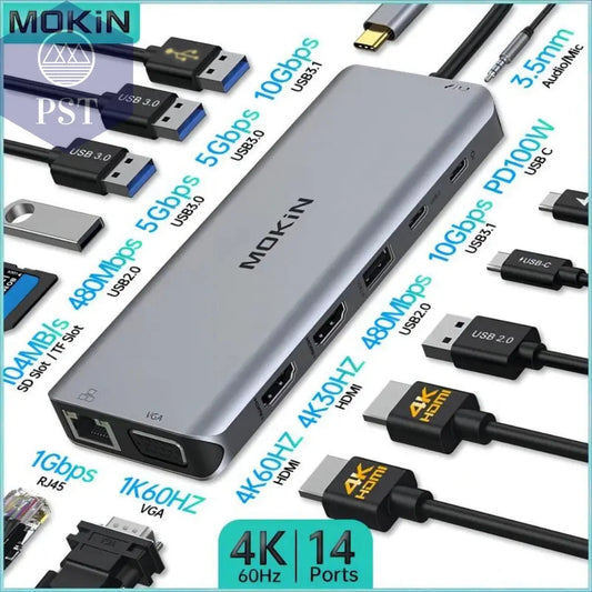 MOKiN USB-C Dockingstation für MacBook & iPad PST PS Tradings  PST PS Tradings  PST PS Tradings